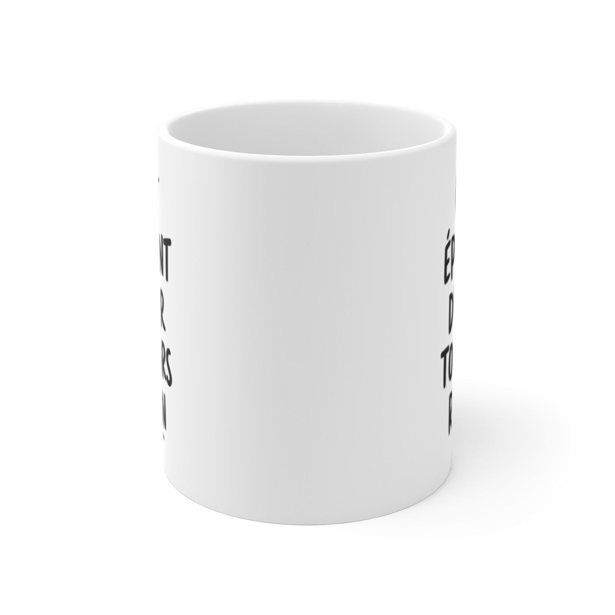 Mug citation humour – C’est épuisant d’avoir toujours raison – Tasse drôle message sarcastique – Cadeau original bureau