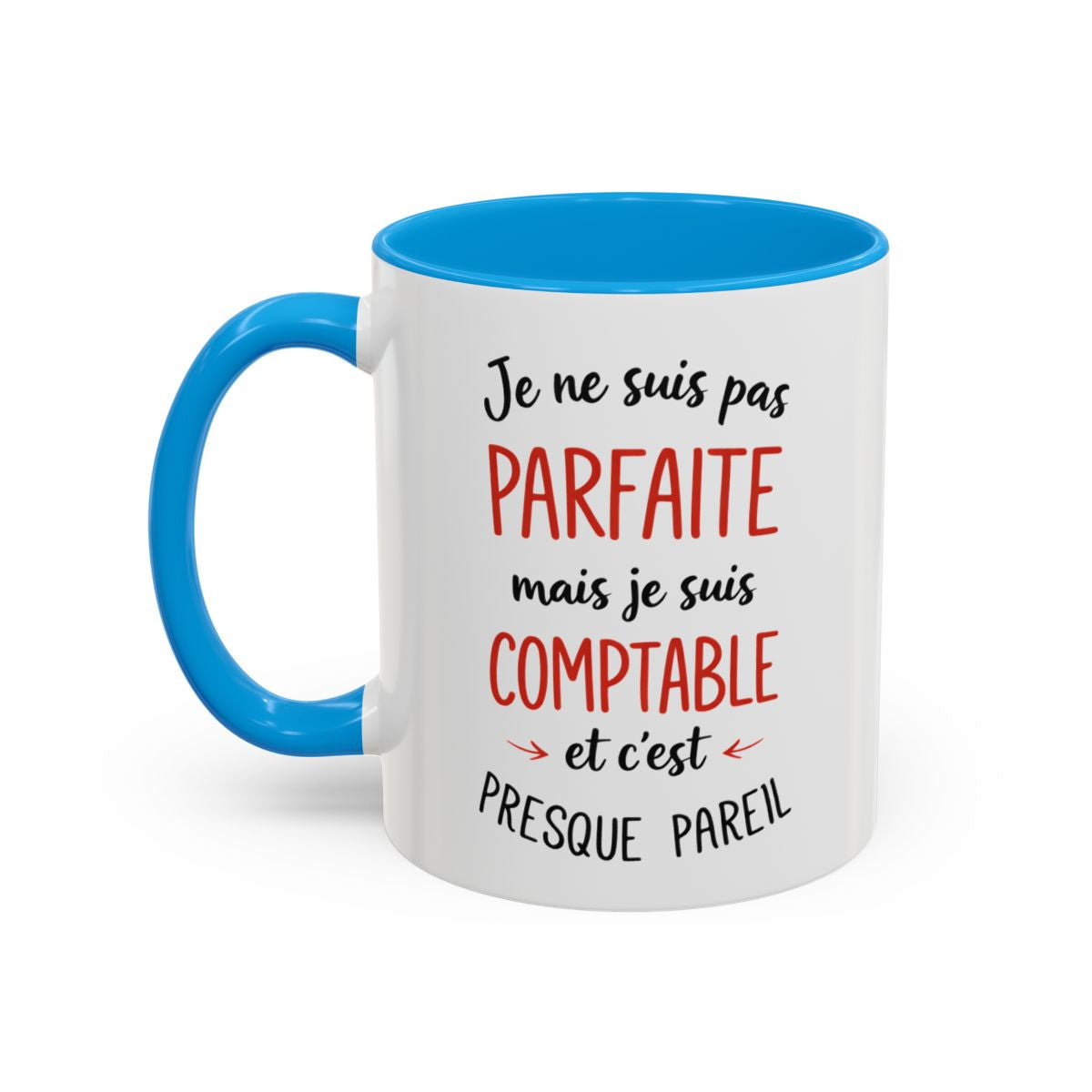 Tasse Humour Comptable Je Ne Suis Pas Parfaite Mais Comptable – Mug Citation Métier – Cadeau Drôle Comptabilité 325ml