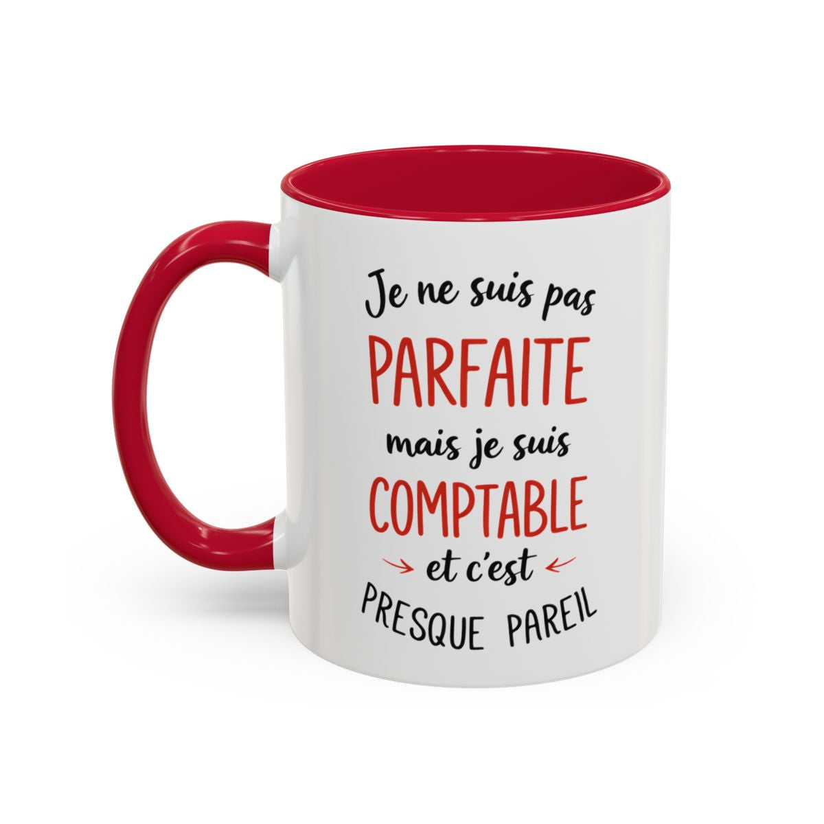 Tasse Humour Comptable Je Ne Suis Pas Parfaite Mais Comptable – Mug Citation Métier – Cadeau Drôle Comptabilité 325ml