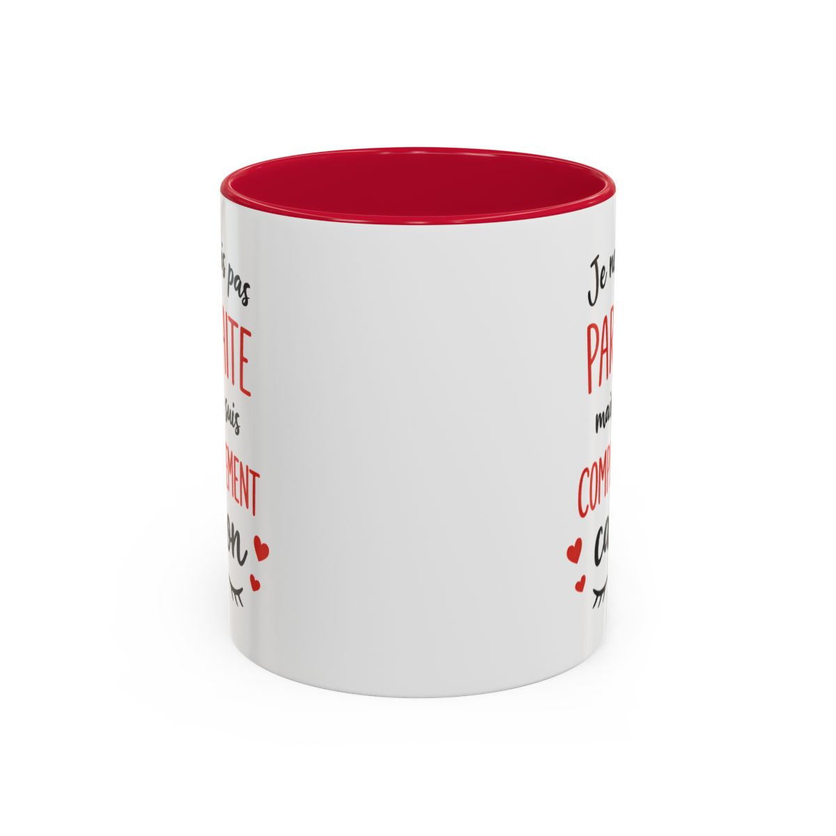 Tasse Humour Femme Je Ne Suis Pas Parfaite Mais Complètement Canon – Mug Citation Rouge – Cadeau
