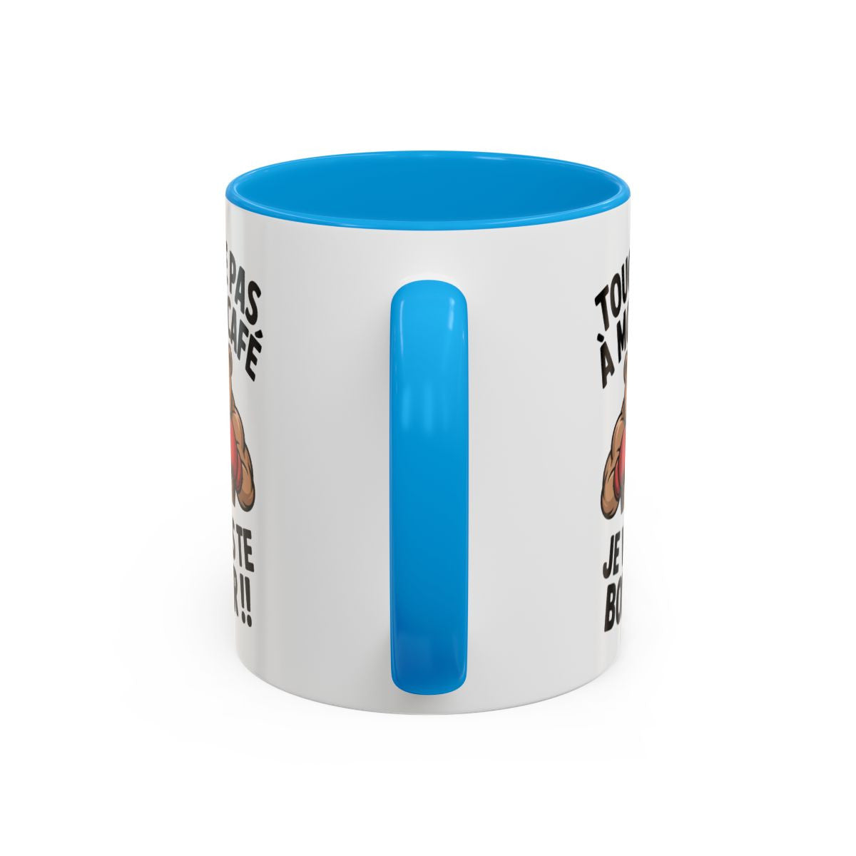 Tasse Humour Café Touche Pas À Mon Café Ou Je Vais Te Boxer – Mug Drôle Matinal – Cadeau Original 325ml