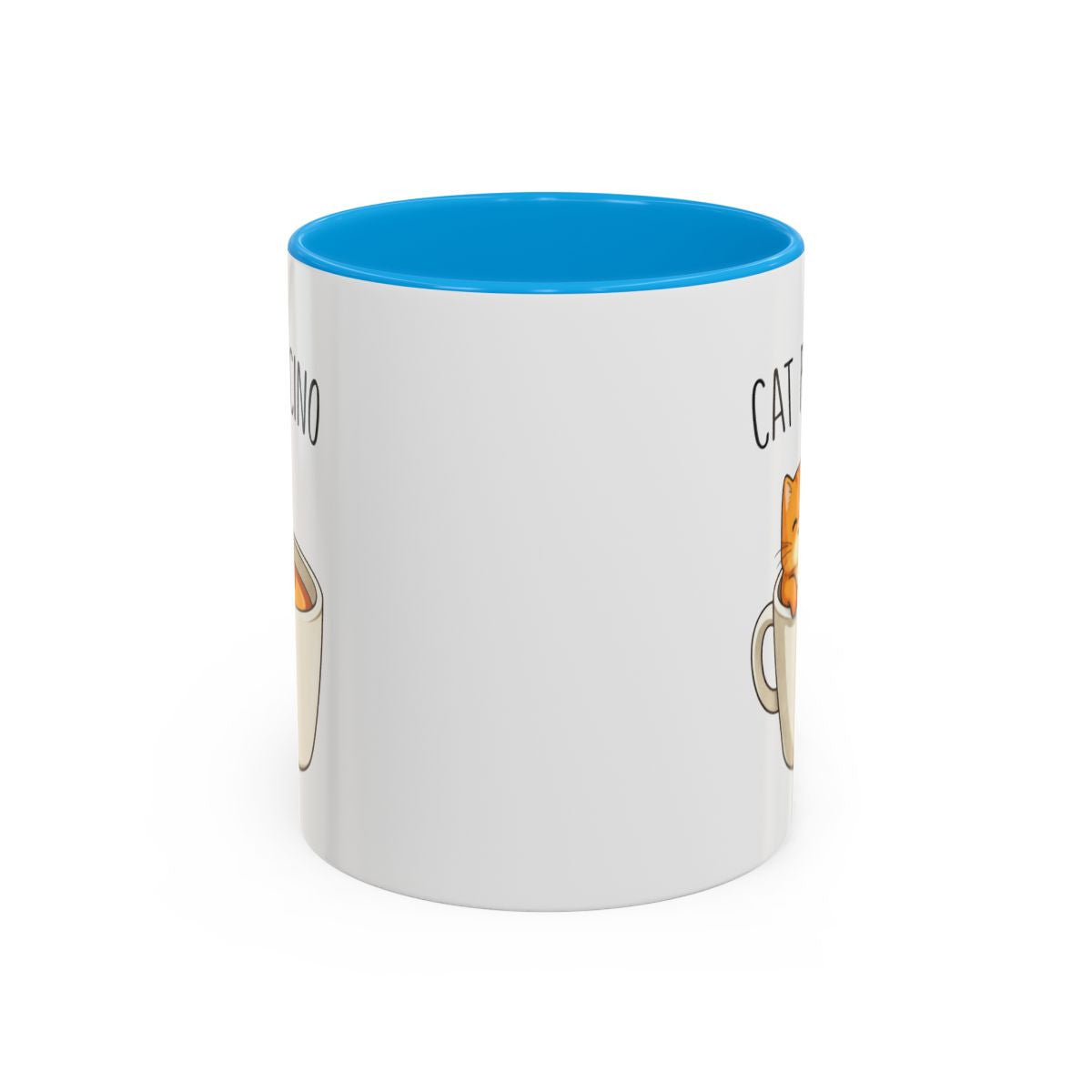Tasse Chat et Café Cat Puccino – Mug Chat Kawaii Amoureux du Café – Cadeau Mignon et Drôle 325ml