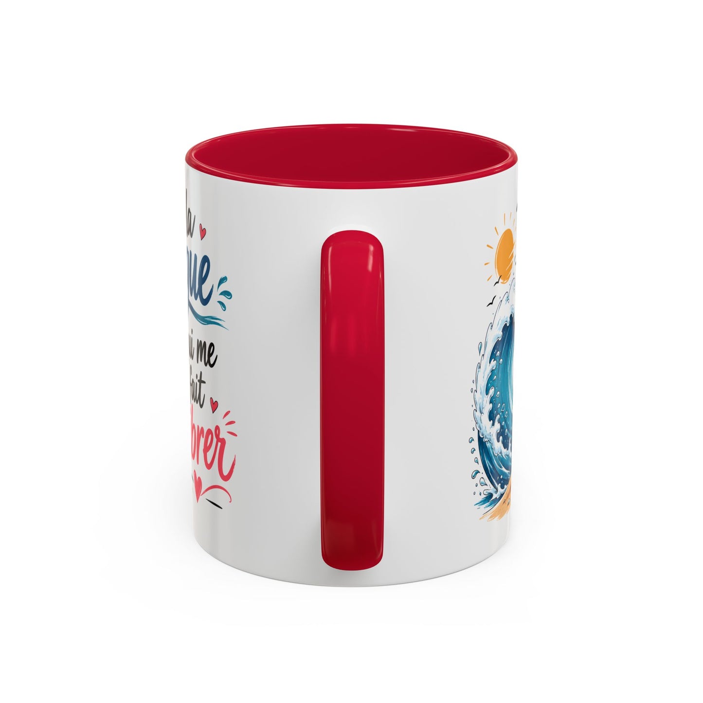 Tasse Tu Es La Vague Qui Me Fait Vibrer – Mug Surf Romantique – Cadeau Amour Couple Surfeur 325ml