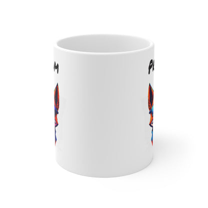 Mug Personnalisé Renard Stylisé 325ml – Tasse Céramique Prénom Animal Cool avec Lunettes – Cadeau Design Moderne