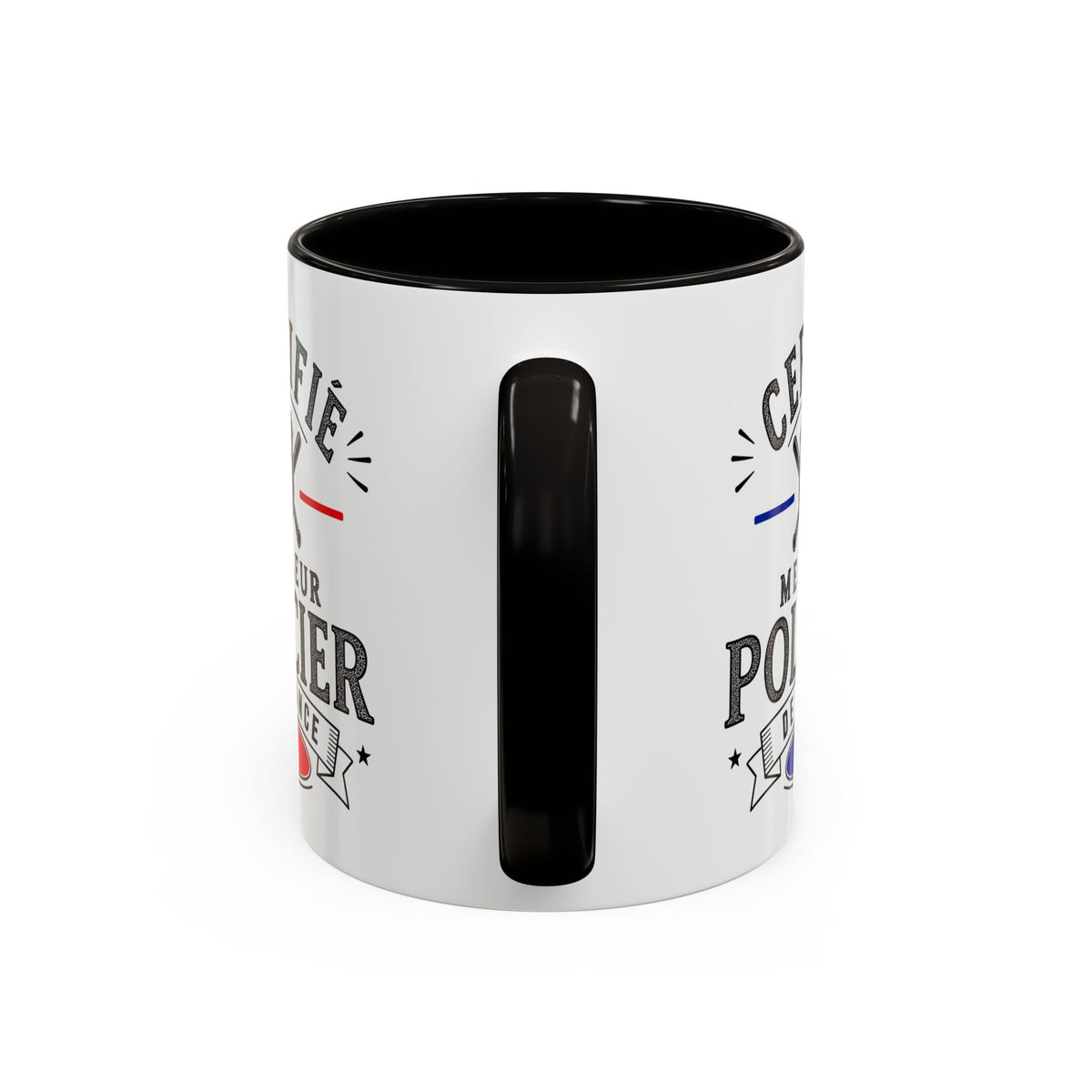 Mug Policier Homme – Certifié Meilleur Policier de France – Tasse Métier Police – Cadeau Original Policier