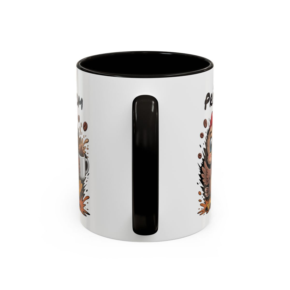 Tasse Personnalisée Prénom Poule Café – Mug Humour Matin Énergique – Cadeau Original 325ml