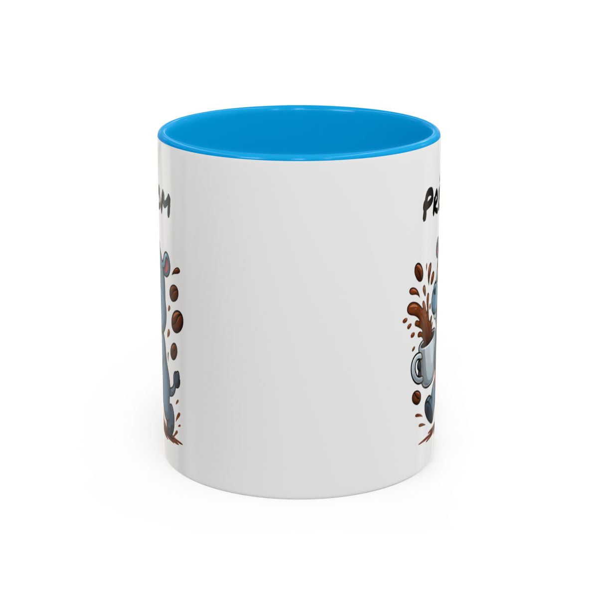 Tasse Hippopotame Personnalisable avec Café – Mug Animal Amusant et Dynamique – Cadeau Humour Matin Énergie 325ml