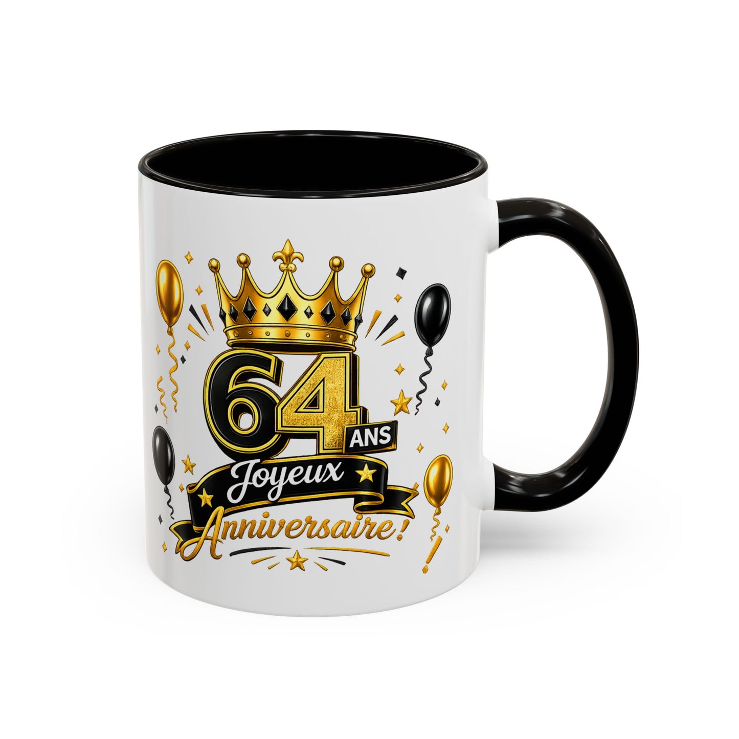 Mug Joyeux 64 Ans – Tasse Anniversaire 64 Ans – Cadeau Original pour Femme Homme – Idée Cadeau 64e Anniversaire