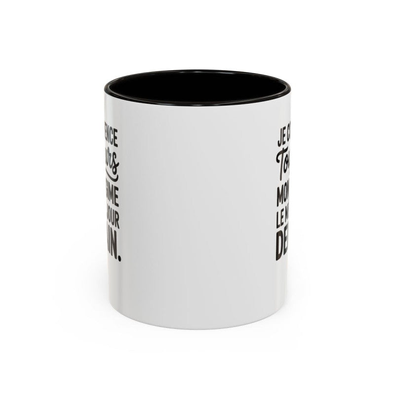 Tasse Humour Régime Demain – Mug Smiley Clin d’Œil Drôle – Cadeau Motivation et Autodérision 325ml