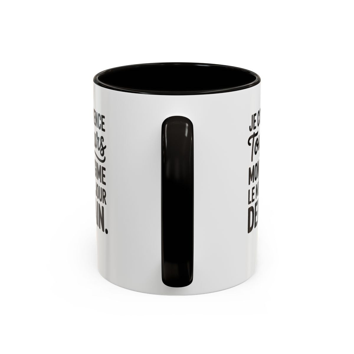 Tasse Humour Régime Demain – Mug Smiley Clin d’Œil Drôle – Cadeau Motivation et Autodérision 325ml