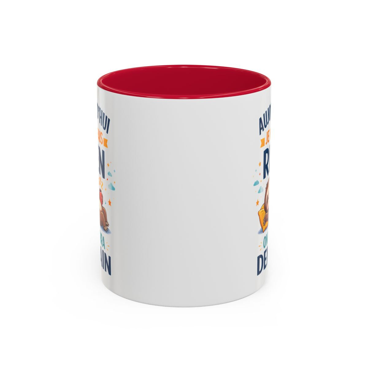 Tasse Aujourd’hui Je Ne Fais Rien – Mug Paresseux Endormi Humoristique – Cadeau Humour Détente