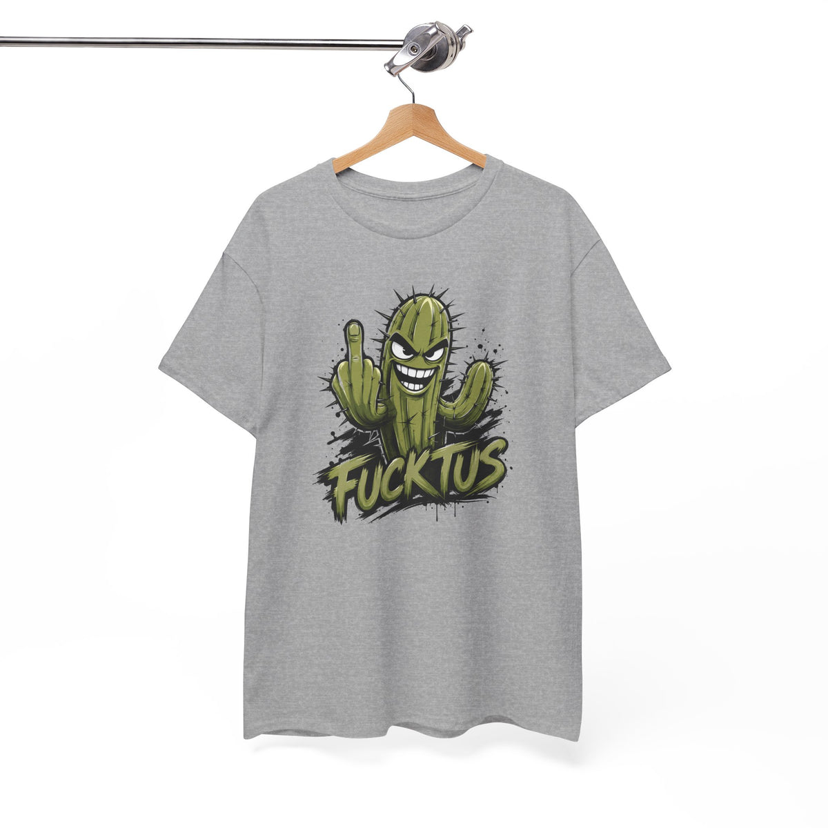 Tee Shirt Humour Homme – Cactus Fucktus Doigt d’Honneur – T-Shirt Drôle Provocateur Cadeau Homme