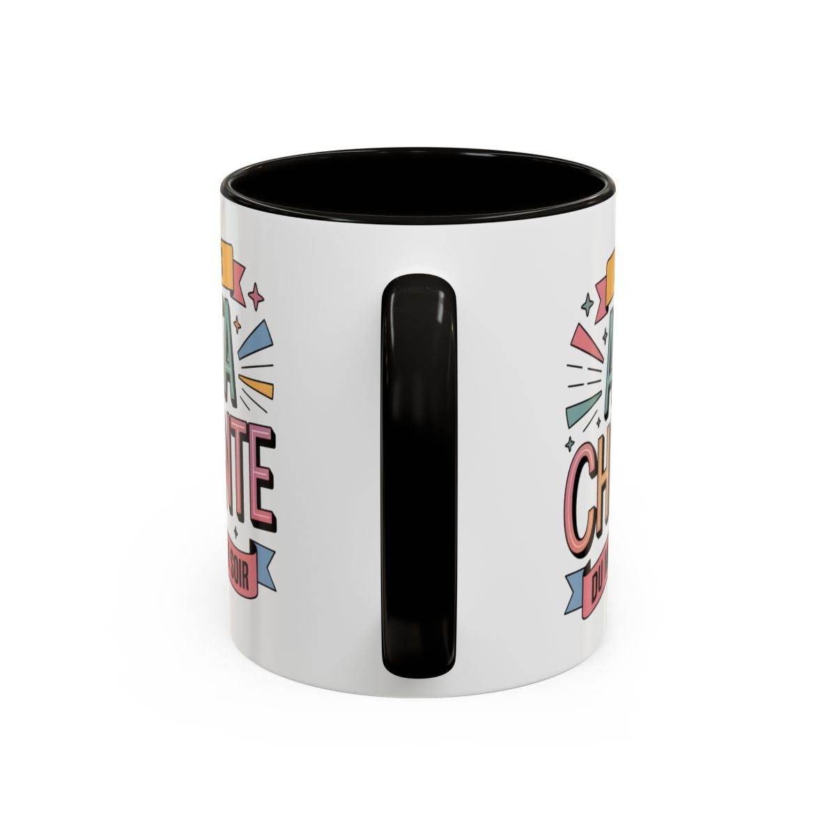 Tasse Je Suis Attachiante du Matin au Soir – Mug Humour Femme Drôle et Tendance – Cadeau Original 325ml Noir Bleu Rouge