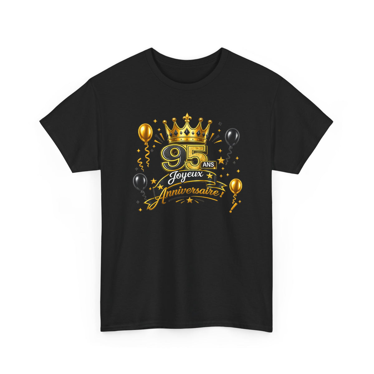 Tee Shirt Anniversaire 95 Ans Homme et Femme – Joyeux Anniversaire – Cadeau 95 Ans
