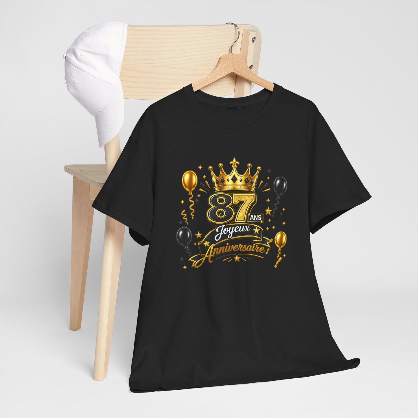 Tee Shirt Anniversaire 87 Ans Homme et Femme – Joyeux Anniversaire – Cadeau 87 Ans