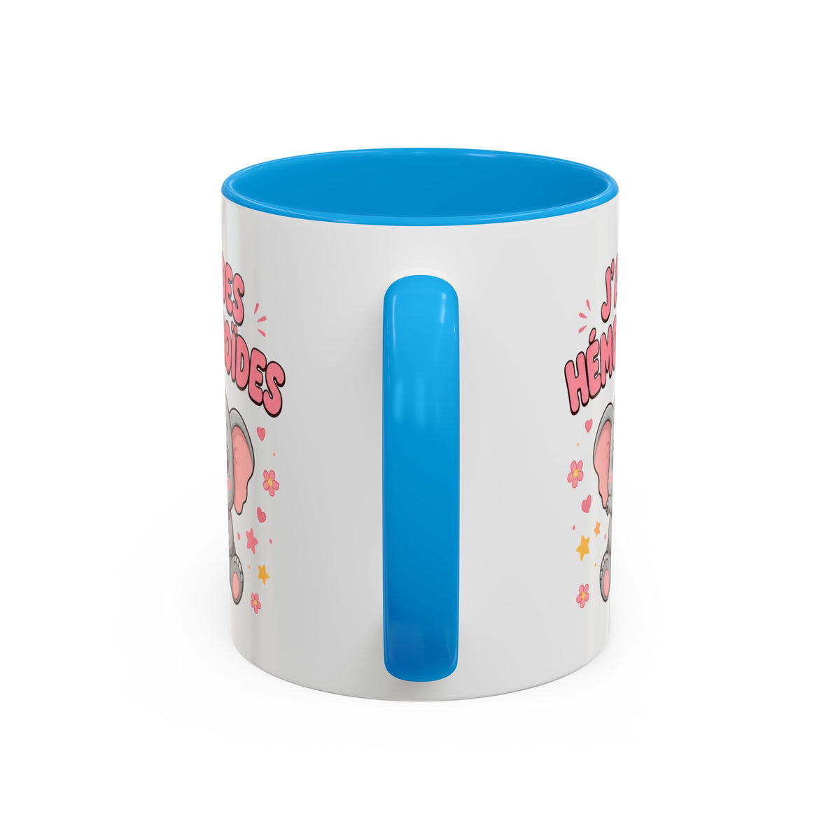 Mug J’ai des Hémorroïdes – Tasse Humour avec Éléphant – Cadeau Drôle et Décalé Homme et Femme