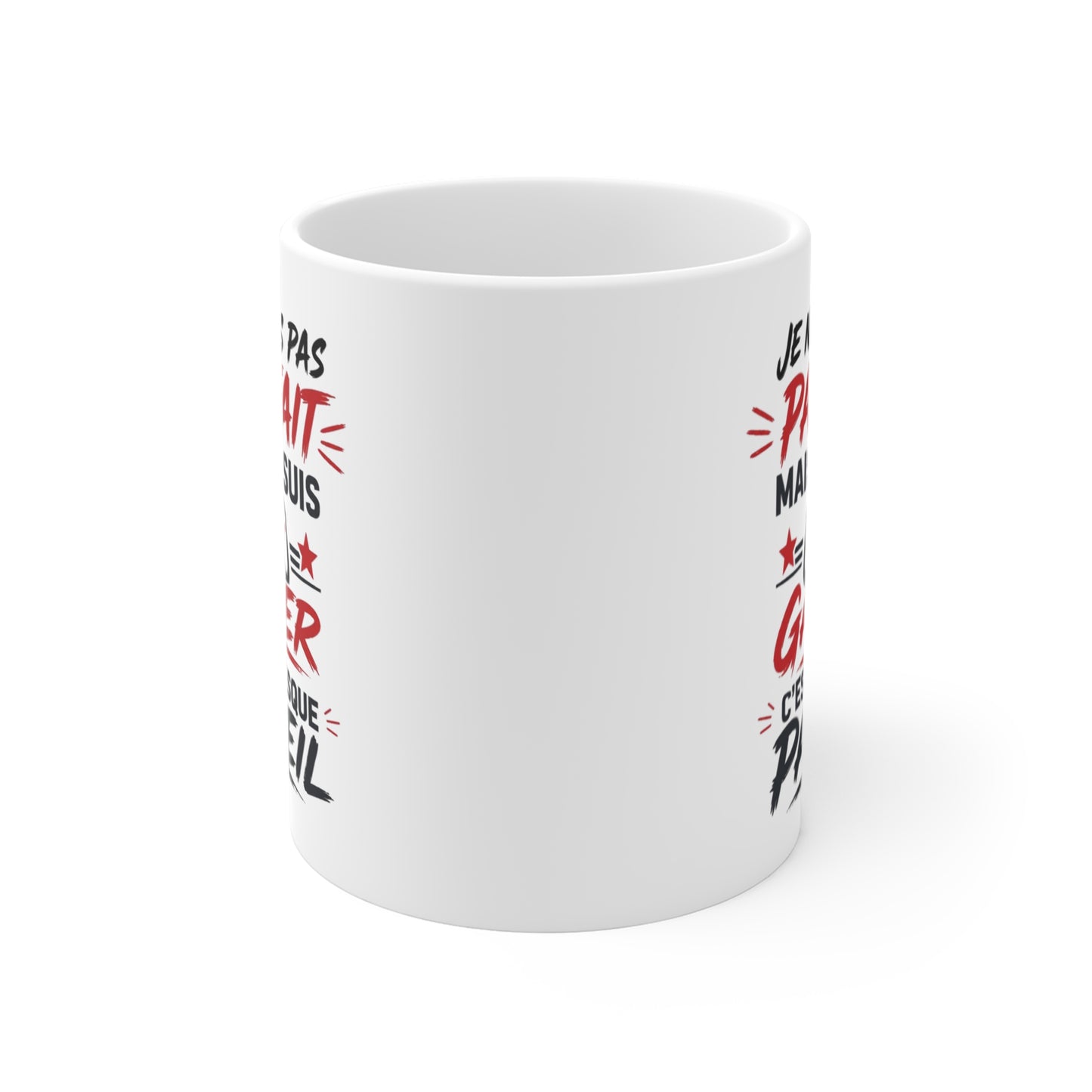 Tasse Je Ne Suis Pas Parfait Mais Je Suis Gamer – Mug Humour Jeux Vidéo – Cadeau Gamer Homme Femme 325ml