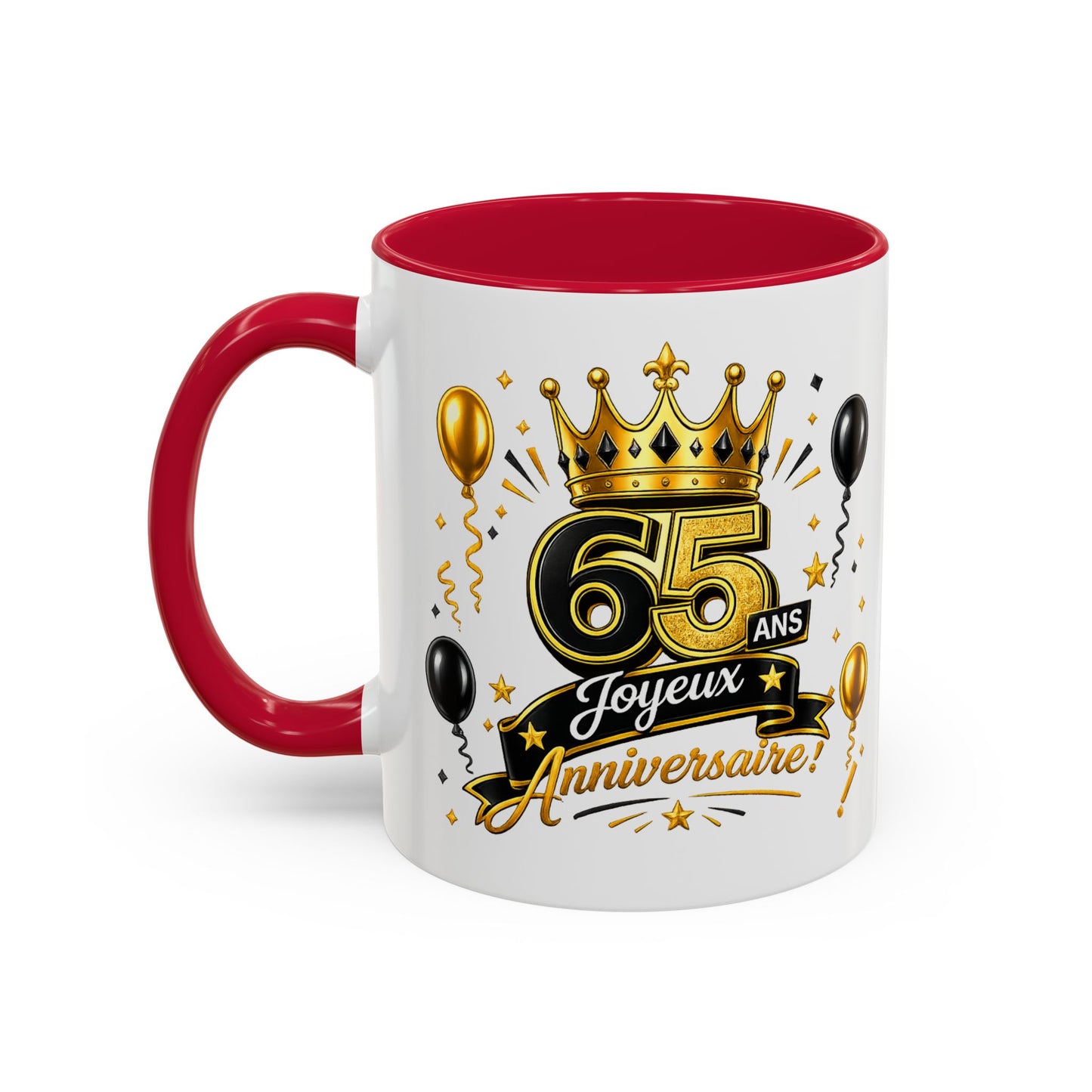 Mug Joyeux 65 Ans – Tasse Anniversaire 65 Ans – Cadeau Original pour Femme Homme – Idée Cadeau 65e Anniversaire