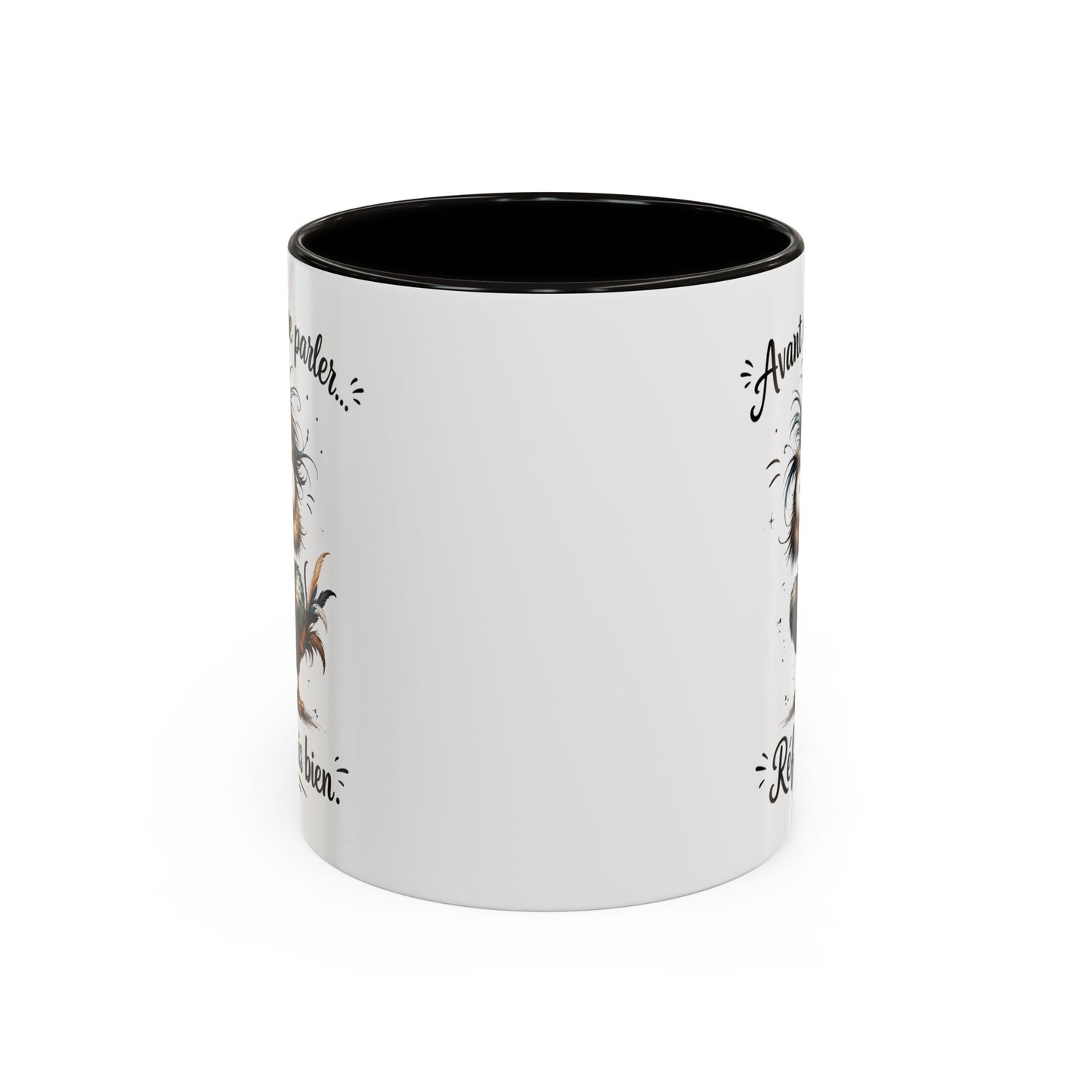 Tasse Avant De Me Parler Réfléchis Bien – Mug Humour Oiseau Drôle – Cadeau Homme Femme Collègue 325ml