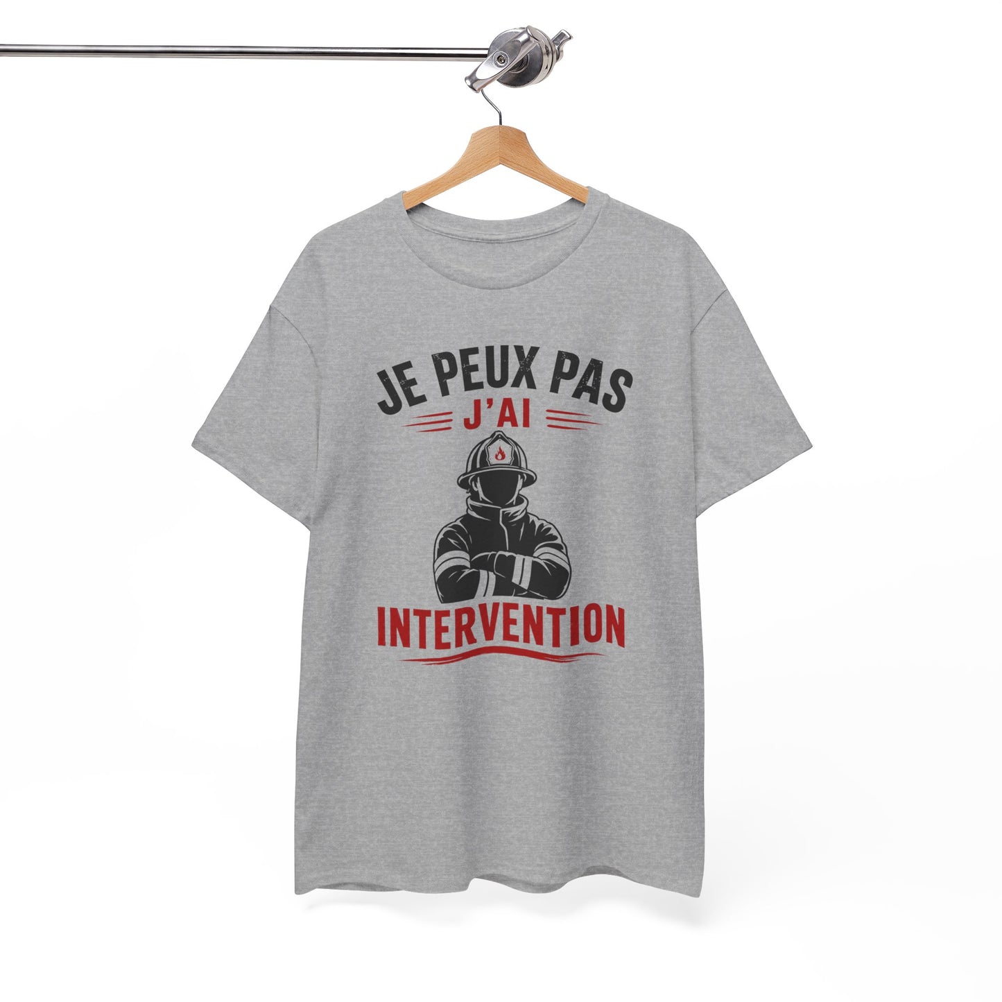 Tee-Shirt Pompier Homme et Femme – Sapeur-Pompier Intervention Secours – Cadeau Original pour Pompier Professionnel ou Volontaire