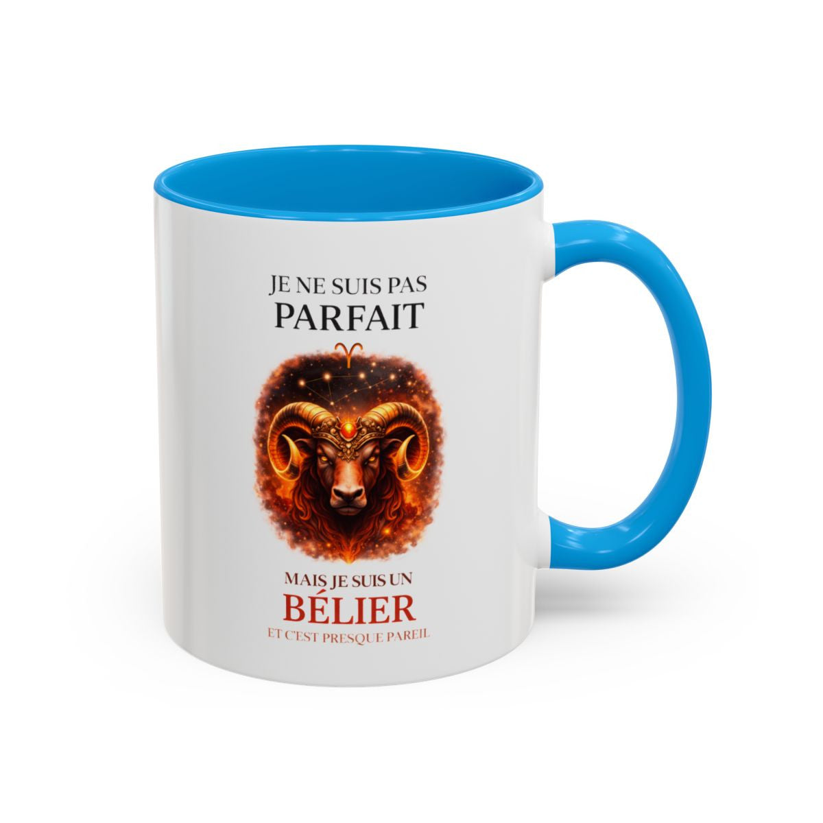 Tasse Signe Astrologique Bélier Humour – Je Ne Suis Pas Parfait Mais Je Suis Bélier – Mug Horoscope Cadeau Original