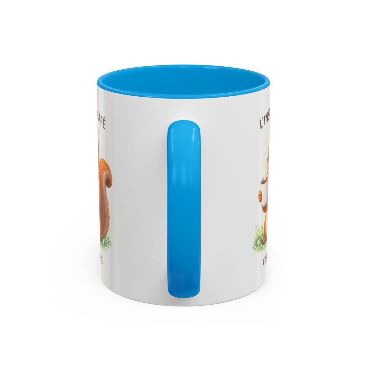 Tasse Café Humour Écureuil – L’Instant Café C’est Sacré – Mug Original Amoureux du Café Cadeau Drôle