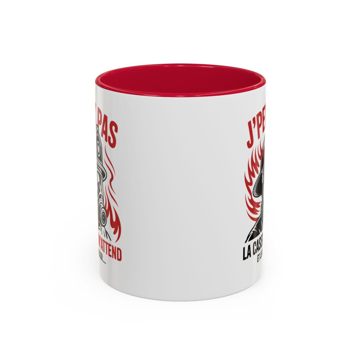 Tasse Pompier Humour – J’Peux Pas La Caserne M’Attend – Mug Cadeau Pompier Original Caserne Pompiers 325ml