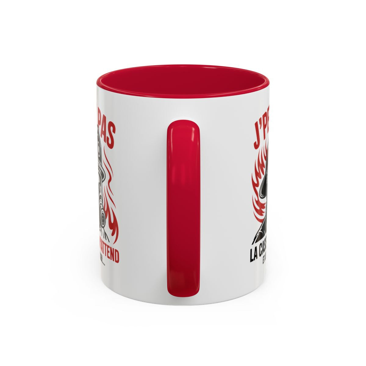 Tasse Pompier Humour – J’Peux Pas La Caserne M’Attend – Mug Cadeau Pompier Original Caserne Pompiers 325ml