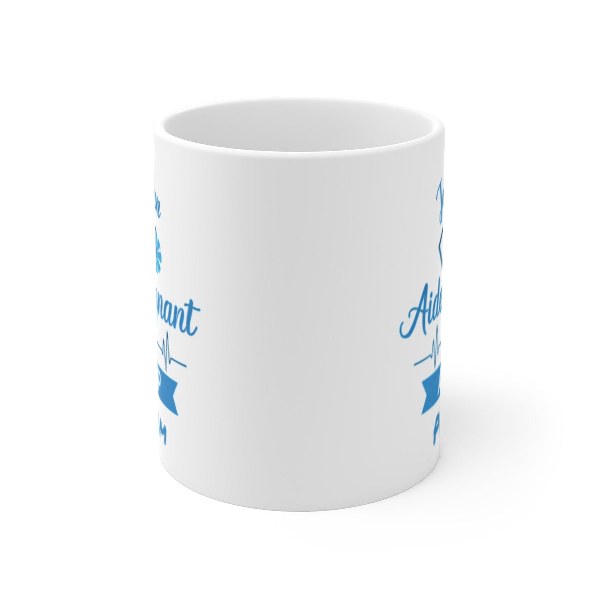 Mug Personnalisé Aide-Soignant – “Je Suis un Aide-Soignant au Top” avec Prénom – Tasse Cadeau Métier Santé 325ml