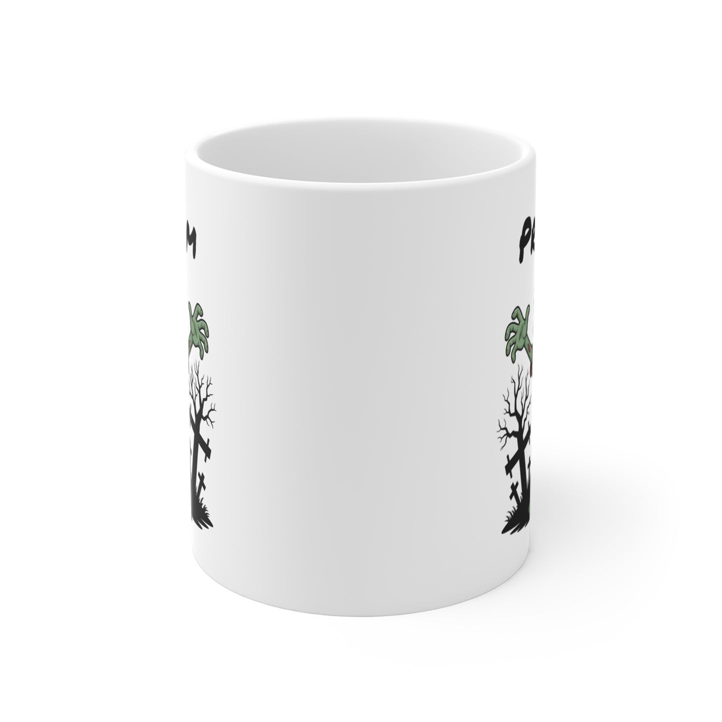 Tasse Personnalisable Zombie Halloween 325ml – Mug Cartoon Effrayant avec Prénom