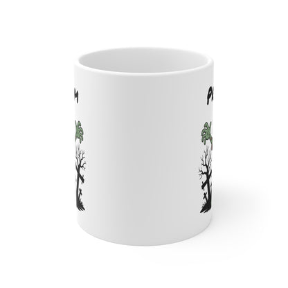 Tasse Personnalisable Zombie Halloween 325ml – Mug Cartoon Effrayant avec Prénom