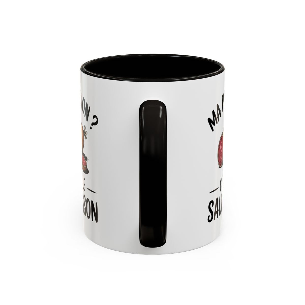Mug Ma Passion C’est le Saucisson – Tasse Humour Apéro Cadeau Homme Collègue Amateur de Saucisson