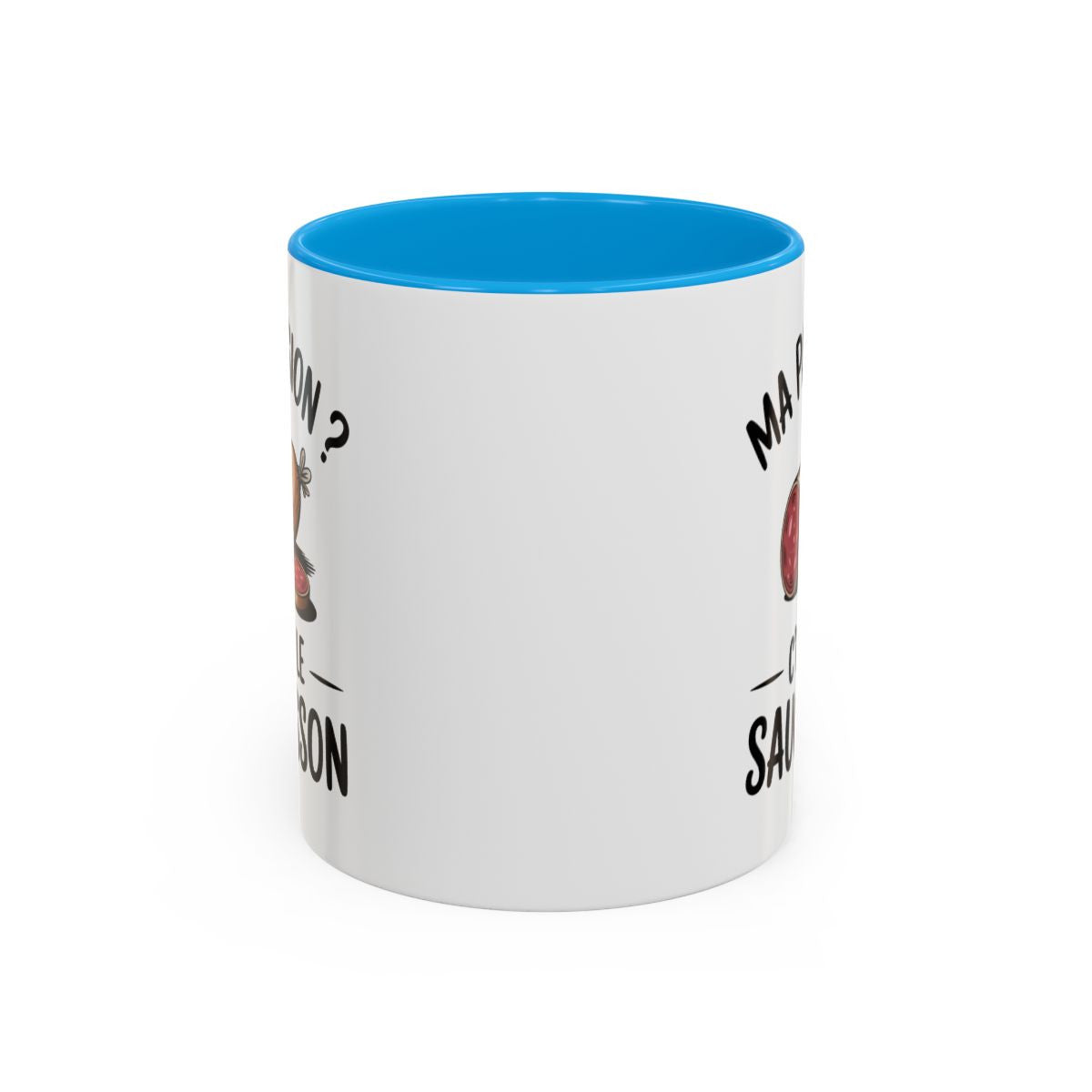Mug Ma Passion C’est le Saucisson – Tasse Humour Apéro Cadeau Homme Collègue Amateur de Saucisson
