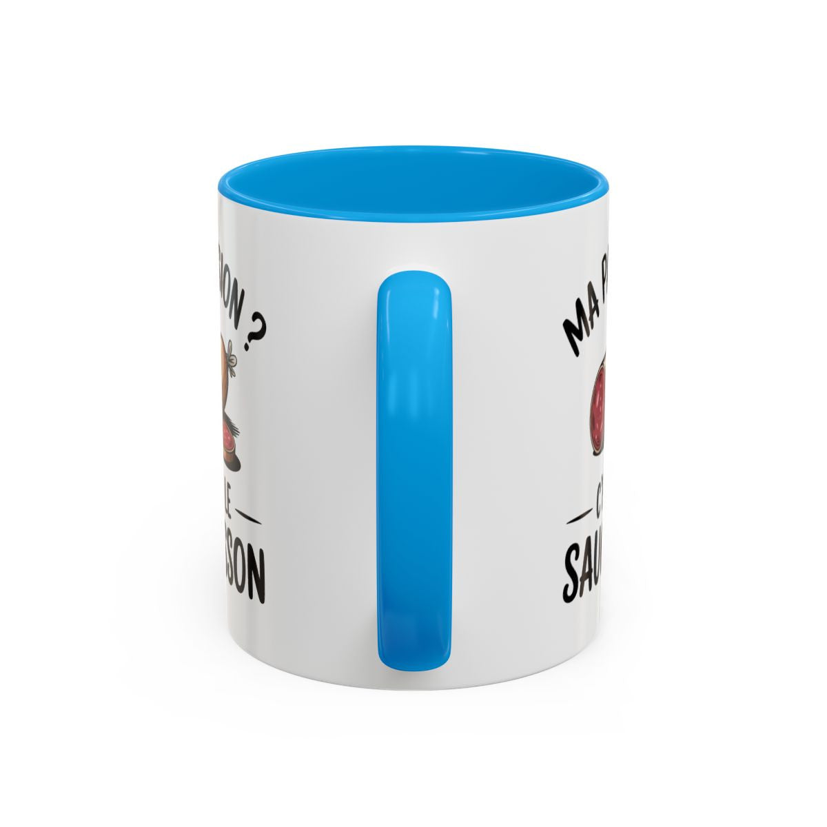 Mug Ma Passion C’est le Saucisson – Tasse Humour Apéro Cadeau Homme Collègue Amateur de Saucisson
