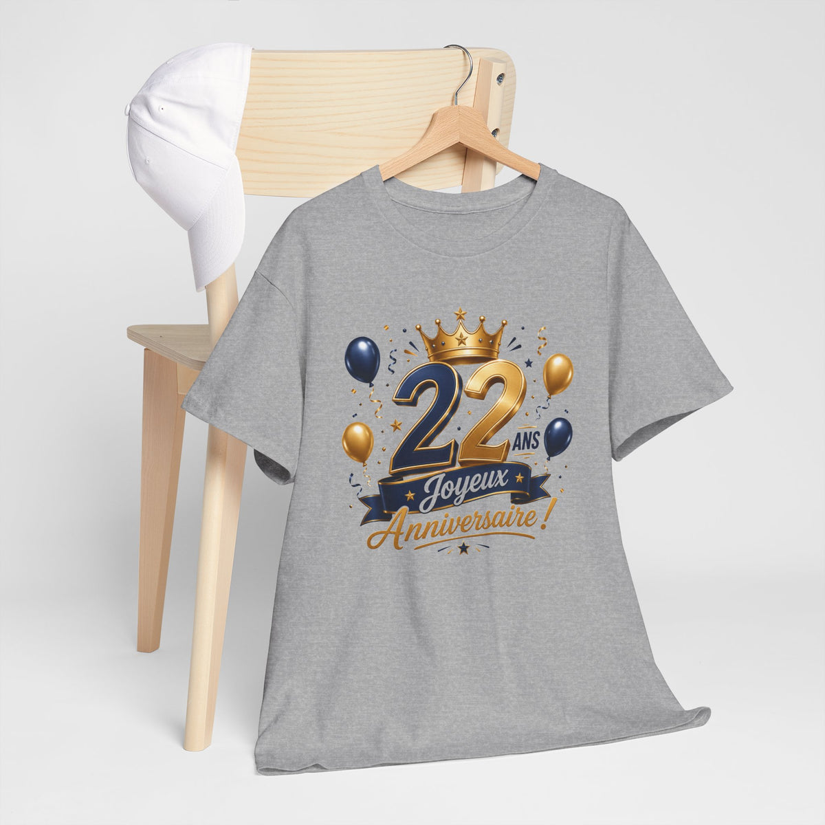Tee Shirt Anniversaire 22 Ans Homme et Femme Joyeux Anniversaire Cadeau 22 Ans Idée Cadeau Adulte