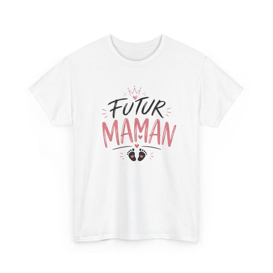 T-Shirt Femme Futur Maman – Tee Shirt Grossesse Cadeau Future Maman Bébé Naissance Idée Cadeau Femme Enceinte