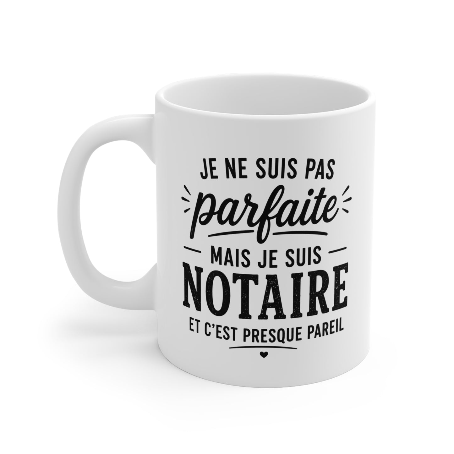 Mug Notaire Femme – Tasse Humour Métier Juridique Droit Justice – Idée Cadeau Original Notaire Femme