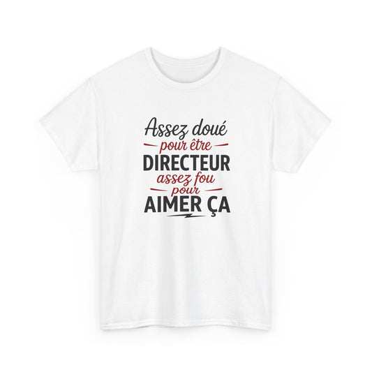 Tee Shirt Directeur Homme – Humour Patron Chef – Cadeau Original Directeur
