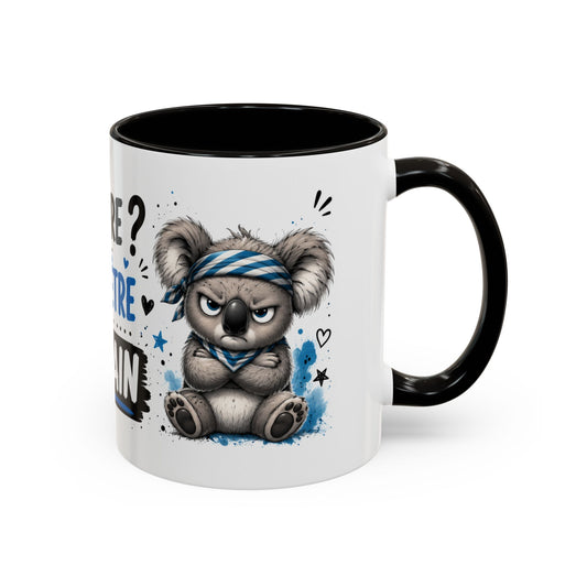 Tasse Sourire ? Peut-Être Demain – Mug Humour Koala Boudeur – Cadeau Original Homme Femme 325ml
