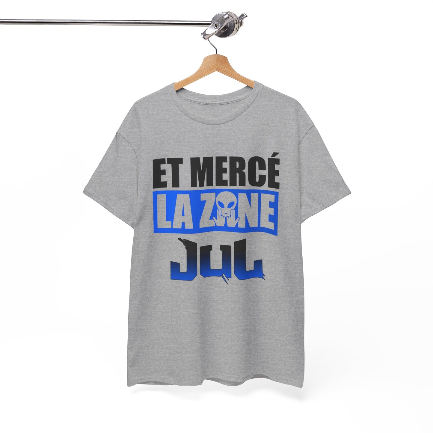 T-Shirt Merci La Zone Humour Rap Français Homme – Design Urbain Style Marseille – Tee Shirt Streetwear Fan Musique Urbaine Team Team JuL