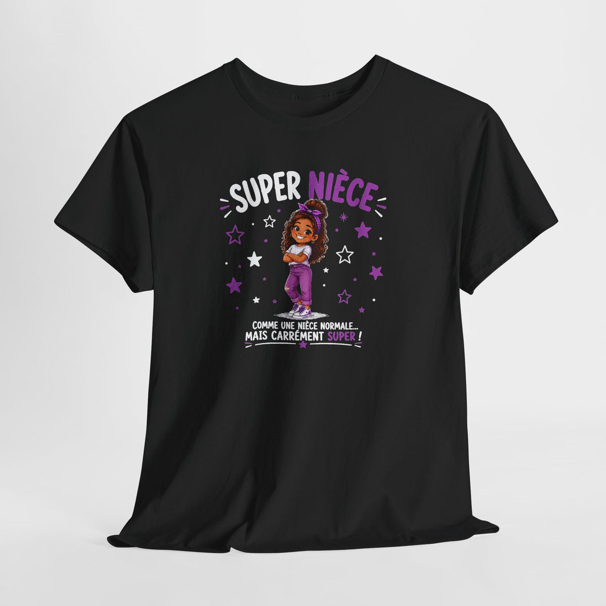 Tee Shirt Super Nièce Femme – Comme une Nièce Normale Mais Carrément Super – T-Shirt Humour Cadeau Nièce Original