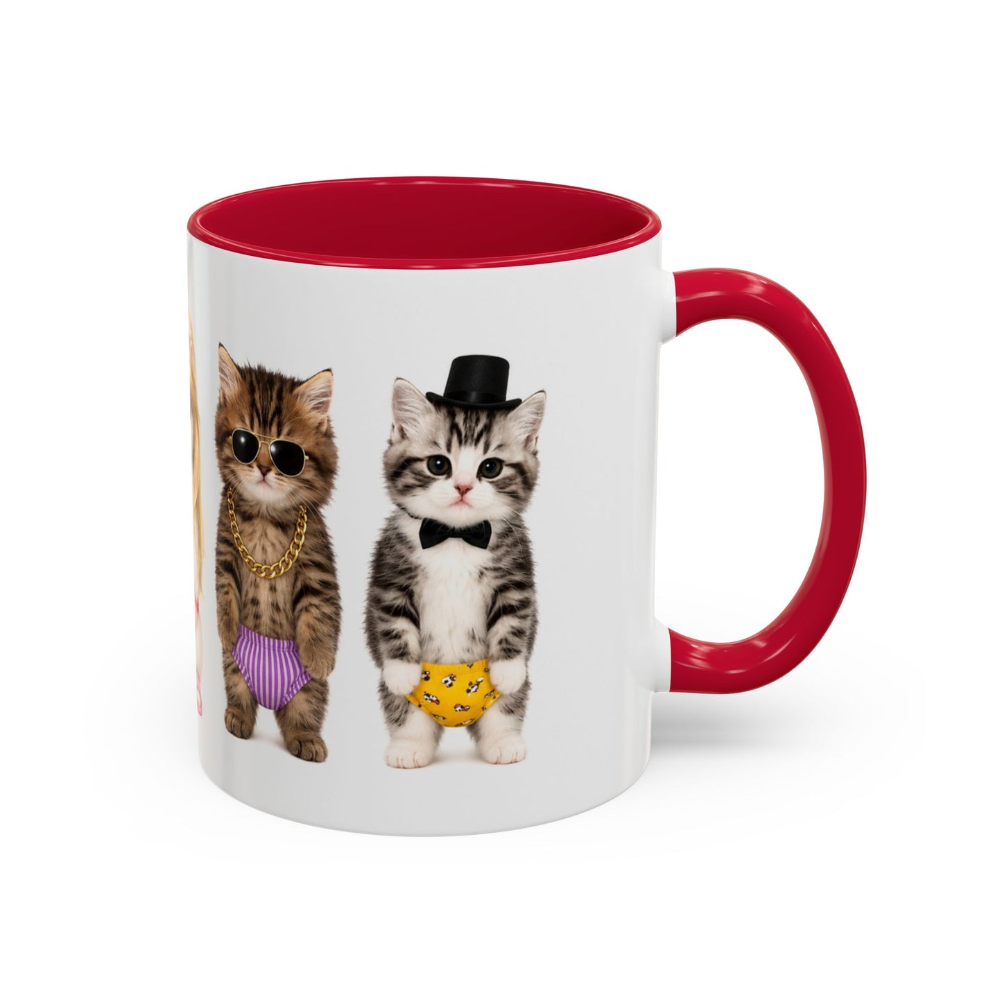 Tasse Chats Rigolos en Sous-Vêtements – Mug Humour Chatons Kawaii – Cadeau Femme Homme Amoureux des Chats 325ml