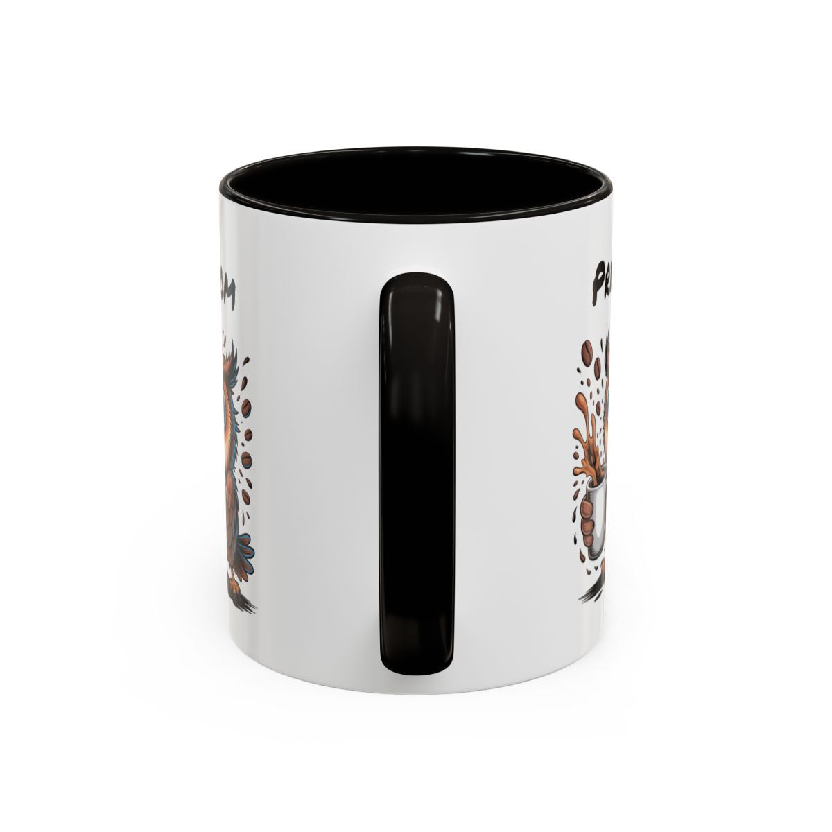Mug Personnalisable Prénom Chouette Café – Tasse Humour Amoureux Du Café Noir Bleu Rouge