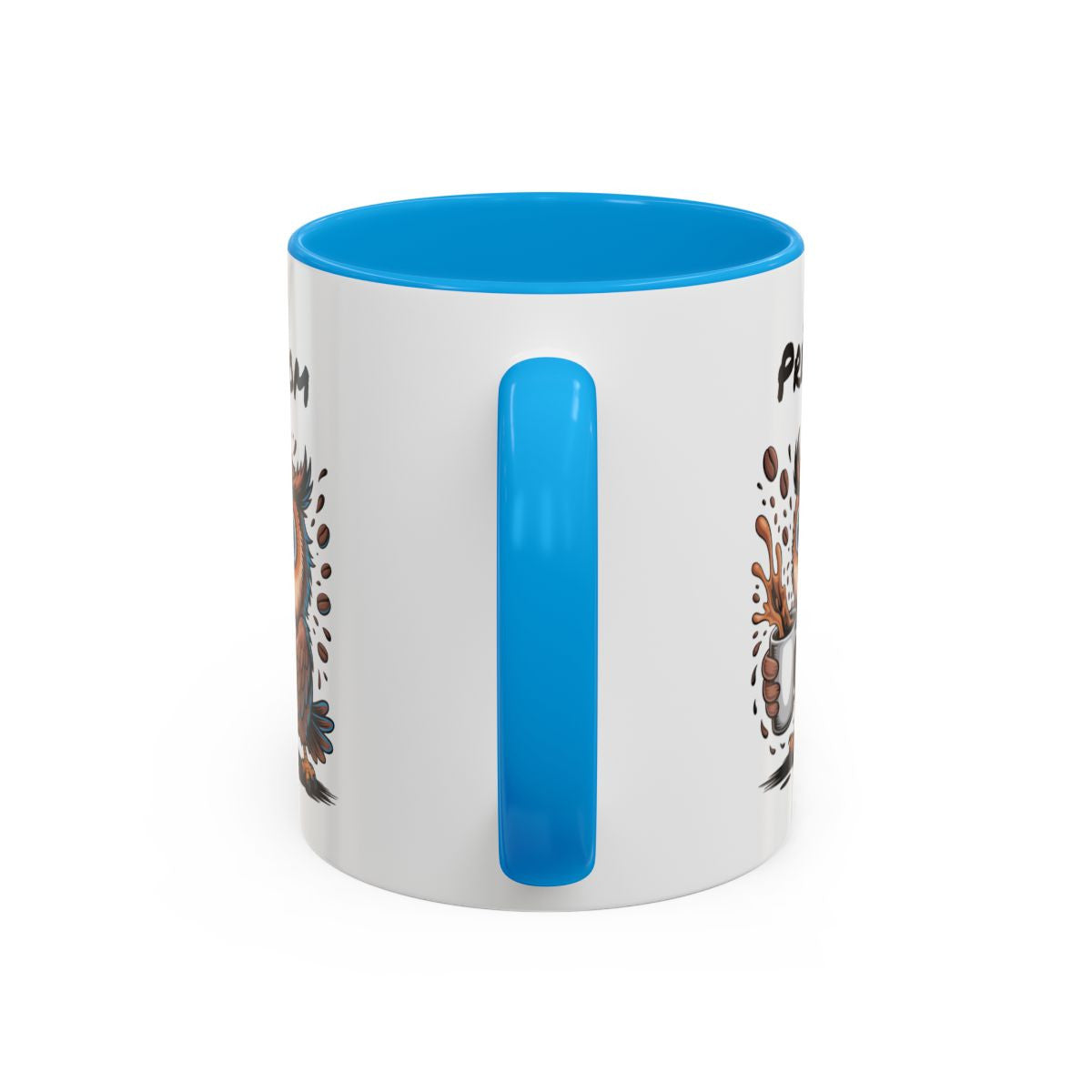 Mug Personnalisable Prénom Chouette Café – Tasse Humour Amoureux Du Café Noir Bleu Rouge