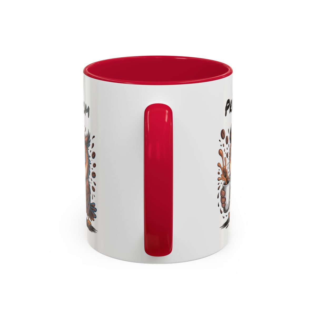 Mug Personnalisable Prénom Chouette Café – Tasse Humour Amoureux Du Café Noir Bleu Rouge