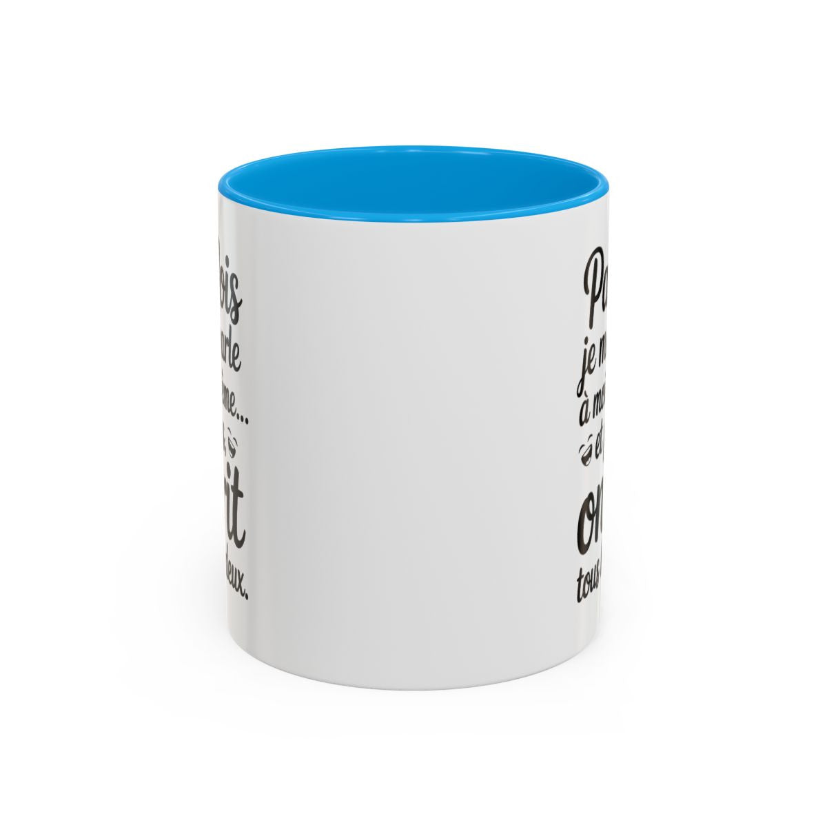 Tasse Parfois Je Me Suis Énervée Et Puis J’ai Bu Tous Les Deux – Mug Humour Citation – Céramique 325ml