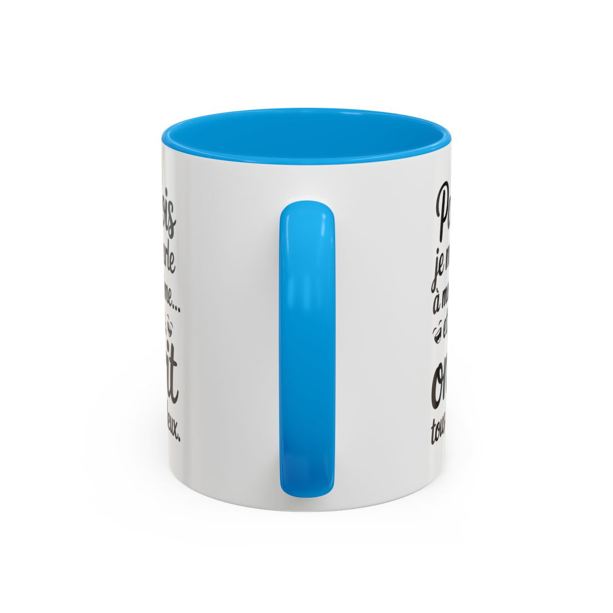 Tasse Parfois Je Me Suis Énervée Et Puis J’ai Bu Tous Les Deux – Mug Humour Citation – Céramique 325ml