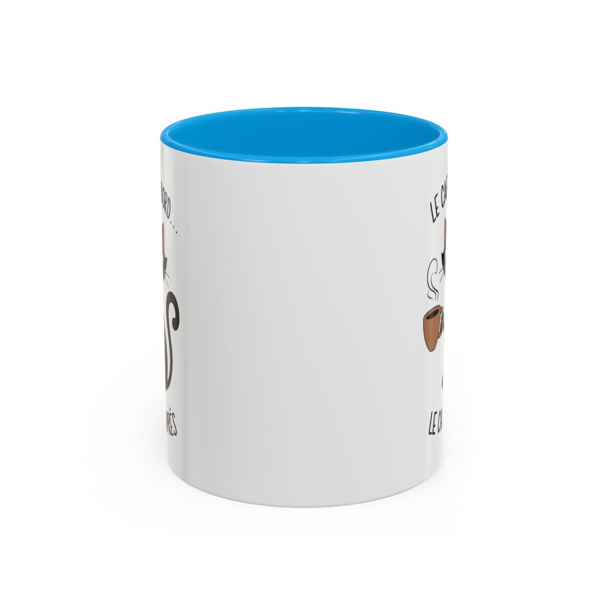 Tasse Le Café D’Abord Le Chaos Après – Mug Chat Humour – Cadeau Amoureux des Chats – Céramique 325ml