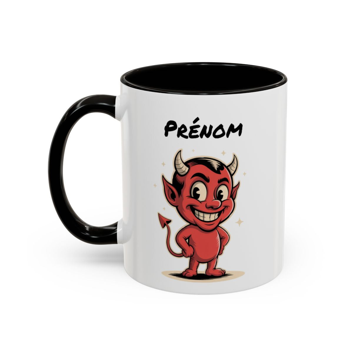 Tasse Petit Diable Personnalisable – Mug Diablotin Humour – Cadeau Drôle Original – Céramique 325ml