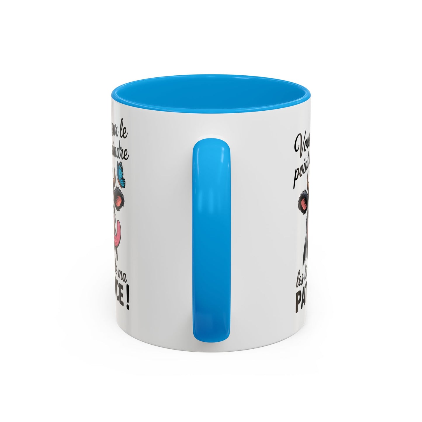 Mug Vache Humoristique – Tasse Animal Drôle Citation J’Peux Pas J’ai – Cadeau Fun Original Homme Femme